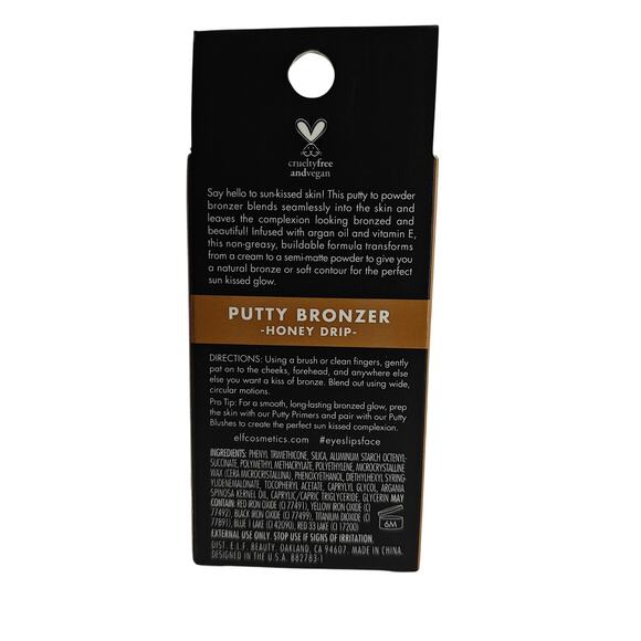 E.l.f. Cosmetics Putty Bronzer in Honey Drip Vegan and Cruelty-Free Makeup - Picture 5 of 6